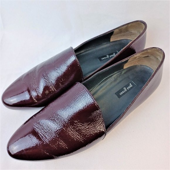 Paul Green Patent Leather Loafers, Brown,  Size 6.5 - Picture 3 of 8